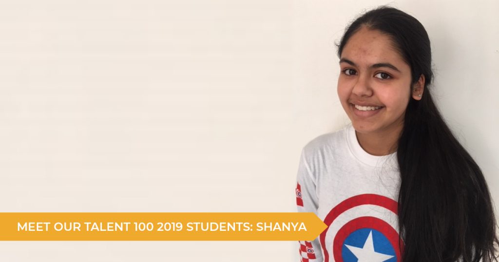 Meet Our Talent 100 2019 Students: Shanya