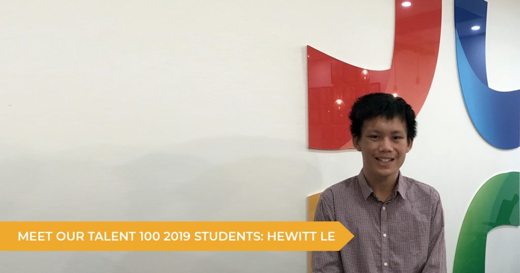 Meet Our Talent 100 Students: Hewitt (Year 12 2019)