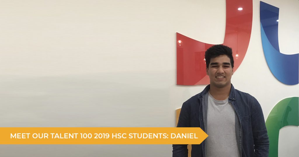 Meet Our Talent 100 Students: Daniel (Year 12 2019)