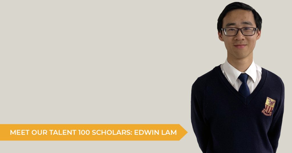 Meet Our Talent 100 Scholarship Students: Edwin